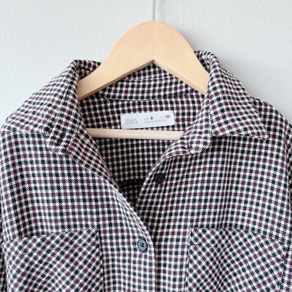 Zara Dress 6 years Collared long sleeve dress patterned - Picture 8 of 15